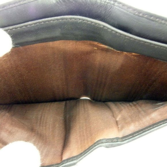 GUCCI Double Sided Wallet GG canvas beige canvas leather Auth used T17988 - Picture 5 of 9